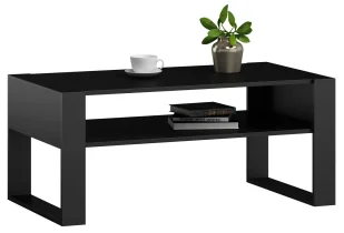 Czarna Ława Kawowa Do Salonu C2-F12 - Ławy i stoliki kawowe Czarna Ława Kawowa Do Salonu C2-F12 - Ławy i stoliki kawowe - miniaturka - grafika 1