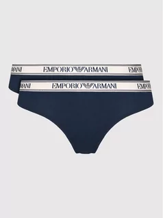 Majtki damskie - Emporio Armani Underwear Komplet 2 par fig klasycznych 163334 1A227 00135 Granatowy - grafika 1