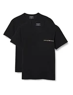 Paski - Emporio Armani Underwear Męski pasek z logo V-Neck Core 2-pak, czarny/czarny, S, czarny/czarny, S - miniaturka - grafika 1