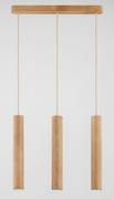 Lampy sufitowe - Rustykalna, drewniana lampa nad stół AL 62284 z serii ANAID - miniaturka - grafika 1