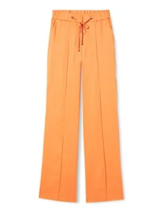 s.Oliver BLACK LABEL Damskie spodnie, proste nogawki, Orange, 38 - Spodnie damskie - miniaturka - grafika 1