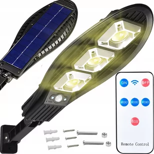 Mocna Lampa Solarna Led Czujnik Ruchu Zmierzchu Hd + Pilot Kxk-010-180 - Lampy ogrodowe - miniaturka - grafika 1