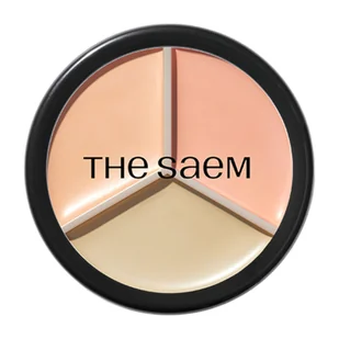 The Saem Cover Perfection Triple Pot, 03 Correct Up Beige Korektor - Korektory do twarzy - miniaturka - grafika 1