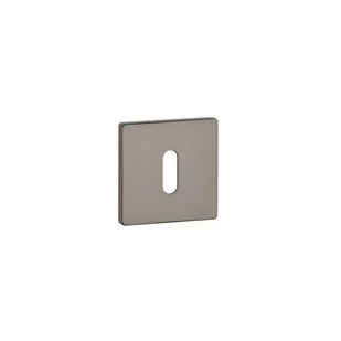 ROZETA APRILE KWADRATOWA Q SUPER SLIM 5mm GRAFIT KLUCZ - Szyldy i rozety - miniaturka - grafika 1