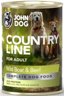 Mokra karma dla psów - JohnDog Country Adult dzik/wołowina 400g - miniaturka - grafika 1