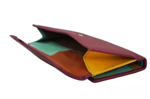 Duży portfel ze złotym zapięciem - Fuksja - Portfele - miniaturka - grafika 11