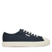 Trampki męskie - Trampki Calvin Klein Vulc Laceup Cv HM0HM02121 Granatowy - miniaturka - grafika 1