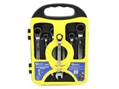 Klucze i nasadki - Geko Komplet kluczy z grzechotką 7el 8-19mm G10340 - miniaturka - grafika 1