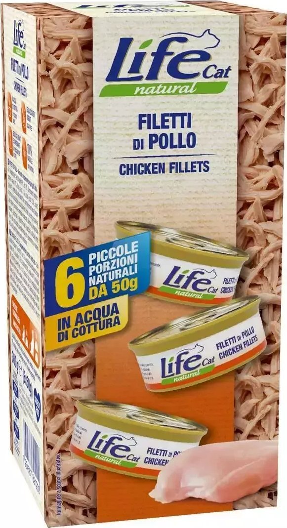 Life Pet Care Life Cat Karma Mokra dla Kota Kurczak 6x50g
