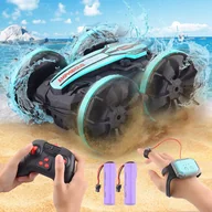 Zabawki zdalnie sterowane - samochod zdalnie sterowany Wodoodporny SIVQIKE 4WD RC Amfibia 360° Stunt - miniaturka - grafika 1