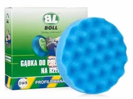 Akcesoria do mycia samochodu - BOLL Gąbka profilowana do polerowania na rzep super twarda niebieska) 150mm WB12-8811 - miniaturka - grafika 1