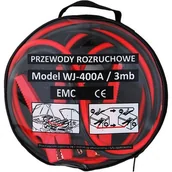 Kable rozruchowe - Przewody rozruchowe 400 A 3 m DE LUXE certyfikat CE - miniaturka - grafika 1