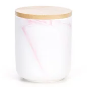 Pudła i pojemniki do przechowywania - Ameliahome Pojemnik Organzier Ceramiczny Z Pokrywką Apalla 8,5X9,4 Pudrowy - miniaturka - grafika 1