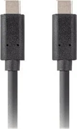 Kabel USB Lanberg LANBERG Kabel USB-C M/M 3.2 Gen2 1m 10Gb/s PD100W - Kable USB - miniaturka - grafika 1
