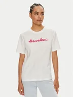 Koszulki i topy damskie - Vila T-Shirt Sybil 14097444 Biały Regular Fit - miniaturka - grafika 1