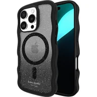 Etui i futerały do telefonów - Etui KATE SPADE NEW YORK Wavy MagSafe do Apple iPhone 16 Pro Przezroczysto-czarny | Bezpłatny transport - miniaturka - grafika 1