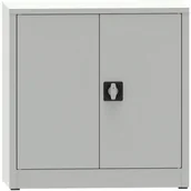 Pozostałe wyposażenie warsztatu - PARTNER B2B Warsztatowa szafa półkowa na narzędzia KOVONA JUMBO, 1 półka, spawana, 800 x 600 x 800 mm, szara 178634 - miniaturka - grafika 1