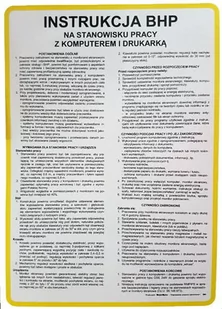 Instrukcja 21 Bhp Przy Obsłudze Komputera 250X350 - Akcesoria BHP - miniaturka - grafika 1