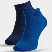 Skarpetki dla dzieci - Skarpety Chłopięce 4F Casual Za Kostkę 2-PAK Multikolor 4FJWAW25USOCM392 Niebieski 32-34 - miniaturka - grafika 1