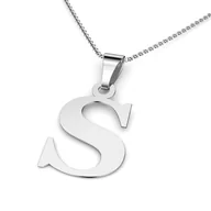 Zawieszki - Zawieszka srebrna literka - miniaturka - grafika 1