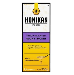 Honikan Kaszel syrop na kaszel suchy i mokry 230 g - Przeziębienie i grypa - miniaturka - grafika 1