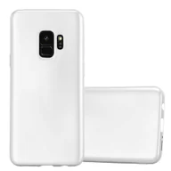 Etui i futerały do telefonów - Pokrowiec Do Samsung Galaxy S9 w METALLIC SREBRNY Etui TPU Silikon Obudowa Ochronny Case Cover Cadorabo - miniaturka - grafika 1