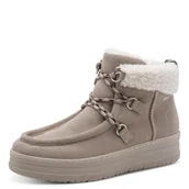 Śniegowce damskie - TAMARIS Damskie Comfort WL Lace Boot Duo-tex śniegowce, LT Grey/Rose, rozmiar 37 EU, Lt Grey Rose, 37 EU - miniaturka - grafika 1