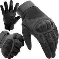 Rękawiczki - Rękawiczki taktyczne L- czarne Trizand 21769 - miniaturka - grafika 1