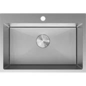Zlewozmywaki - Mexen Solix zlewozmywak stalowy 1-komorowy 650 x 450 mm, inox HC - 6403651000-01HC - miniaturka - grafika 1