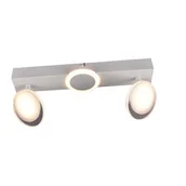 Lampy sufitowe - Lampa BRILLIANT, Meriza LED spot bar 2 płomienie biały, 2x zintegrowana dioda LED, 7W zintegrowana dioda LED, (900lm, 3000K), obrotowe głowice - miniaturka - grafika 1