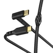 Kable komputerowe i do monitorów - Hama Kabel USB KABEL ŁADUJĄCY/DATA "STAND" Type-C Type-C 1,5M CZARNY 1872140000 - miniaturka - grafika 1