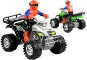 Samochody i pojazdy dla dzieci - Lean Toys Quad motor czterokołowy terenowy + kierowca - miniaturka - grafika 1