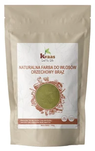 KVAAS NATURALNA FARBA HENNA ORZECHOWY BRĄZ 100g - Farby do włosów i szampony koloryzujące - miniaturka - grafika 1