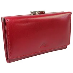 Portfel Damski Skórzany El Forest (PL) Skóra Bydlęca Klamra 14 cm RFID 948 480 BORDOWY 14,5 x 9 x 2,5 [cm] - Portfele - miniaturka - grafika 1