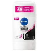 Dezodoranty i antyperspiranty męskie - Nivea Black&amp;White Invisible Clear antyperspirant w sztyfcie 50ml - miniaturka - grafika 1