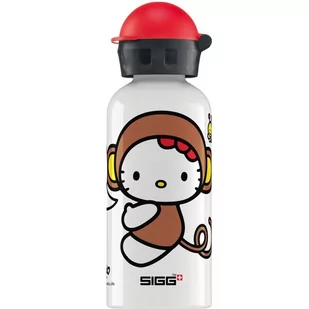 Sigg bidon Hello Kitty Monkey, biały, 0.4 litra, 8424.3 8424.30 - Shakery i bidony sportowe - miniaturka - grafika 1