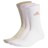 Skarpetki damskie - adidas Unisex amortyzowane skarpety Crew 3 pary, przezroczysty różowy/biały/cudowny beż, XXL, Jasny różowy/biały/cudowny beż, XX-Large - miniaturka - grafika 1