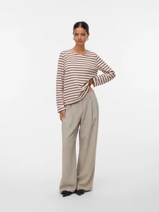 Vero Moda Koszulka w kolorze beżowym - Koszulki i topy damskie - miniaturka - grafika 1