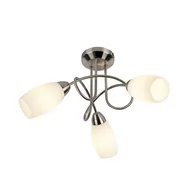 Oprawy, klosze i abażury - QAZQA Klasyczna lampa sufitowa stalowa 3 światła - Fortress - miniaturka - grafika 1