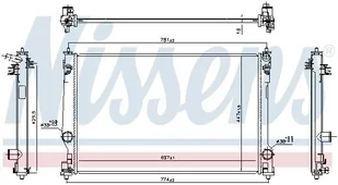 Chłodnica, układ chłodzenia silnika Nissens 606786 - Układ chłodzenia - akcesoria - miniaturka - grafika 1