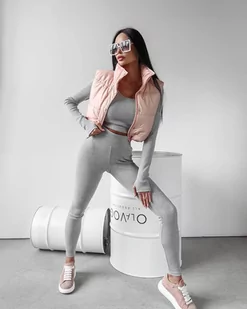 Kamizelka damska OLAVOGA PUFFER 2024 beż S - Fashionplace - Kamizelki damskie - miniaturka - grafika 1