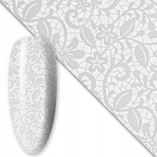 Folia transferowa do paznokci 80 cm White Nr 13 - Ozdoby do paznokci - miniaturka - grafika 1