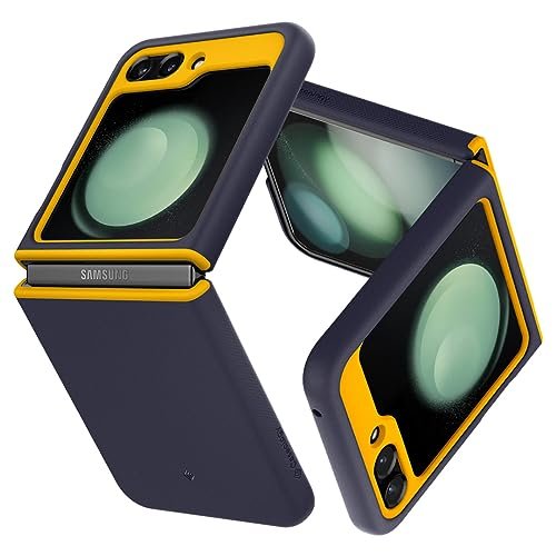Caseology Nano Pop etui do Samsung Galaxy Z Flip 5 [TPU + PC podwójna struktura] Air Space Tech Protection z podwójnym bocznym uchwytem etui na telefon do Samsung Z Flip 5 5G - Blueberry Navy