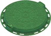 Akcesoria hydrauliczne - Właz inspekcyjny okrągły zielony PP FI600 Standartpark - miniaturka - grafika 1
