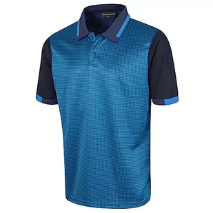 Island GREEN Męska koszulka polo do golfa w kratkę zębów Coolpass odprowadzająca wilgoć - Koszulki męskie - miniaturka - grafika 1