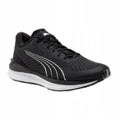 Buty sportowe damskie - Buty do biegania damskie Puma czarno-srebrne 376897 01 36 - miniaturka - grafika 1