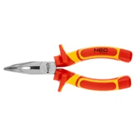 Kombinerki i obcęgi - NEO Szczypce wydłużone wygięte 160 mm 1000V CrV polerowane - miniaturka - grafika 1