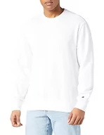 Bluzy męskie - Champion Męska bluza Rochester 1919 z logo C, z okrągłym dekoltem, biała, S, biały, S - miniaturka - grafika 1