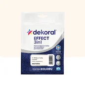 Farby wewnętrzne - Dekoral Tester  farby Effect 3w1 Biały z nutą moreli 40 ml - miniaturka - grafika 1