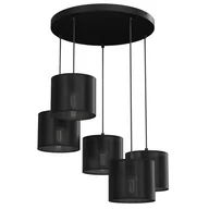 Lampy sufitowe - Okazała lampa wisząca, ażurowe abażury LX 5241 z serii LOFT SHADE - miniaturka - grafika 1